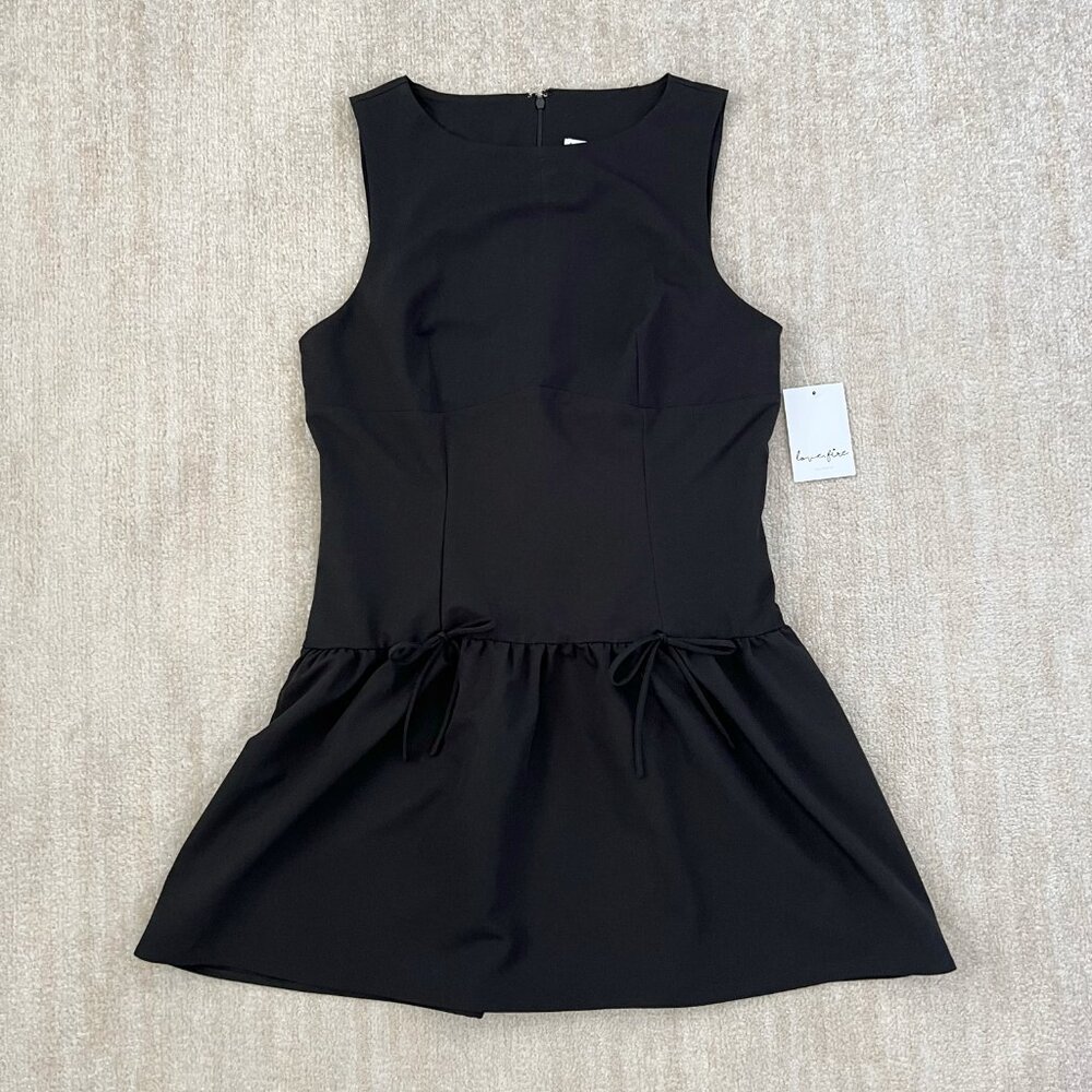 NWT Love, Fire Black Sleeveless Cocktail Summer Dress XL